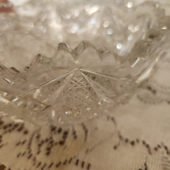 Vintage Cut Crystal Dish/Bowl - Picture 4 of 4